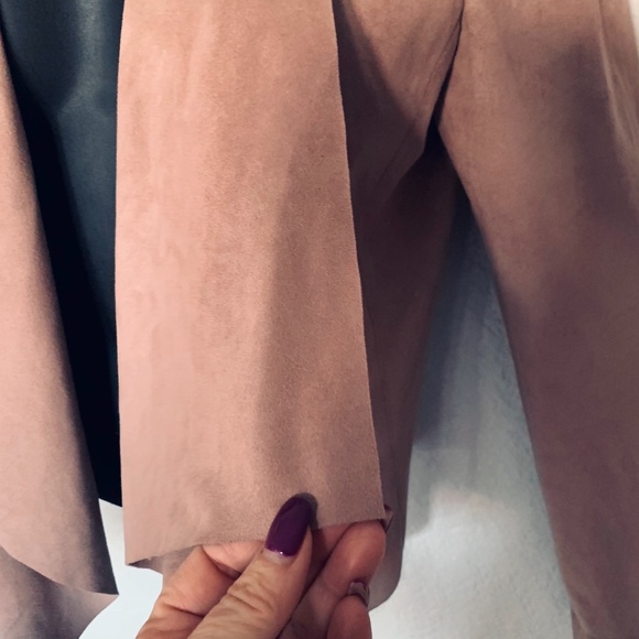 🪷Forever 21 women’s  waterfall faux suede jacket/cardigan - Picture 4 of 7